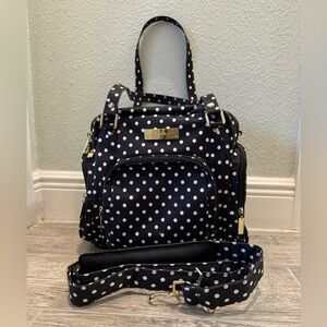 Jujube Duchess Be Supplied Polka Dot Breast pump Bag with Long Strap